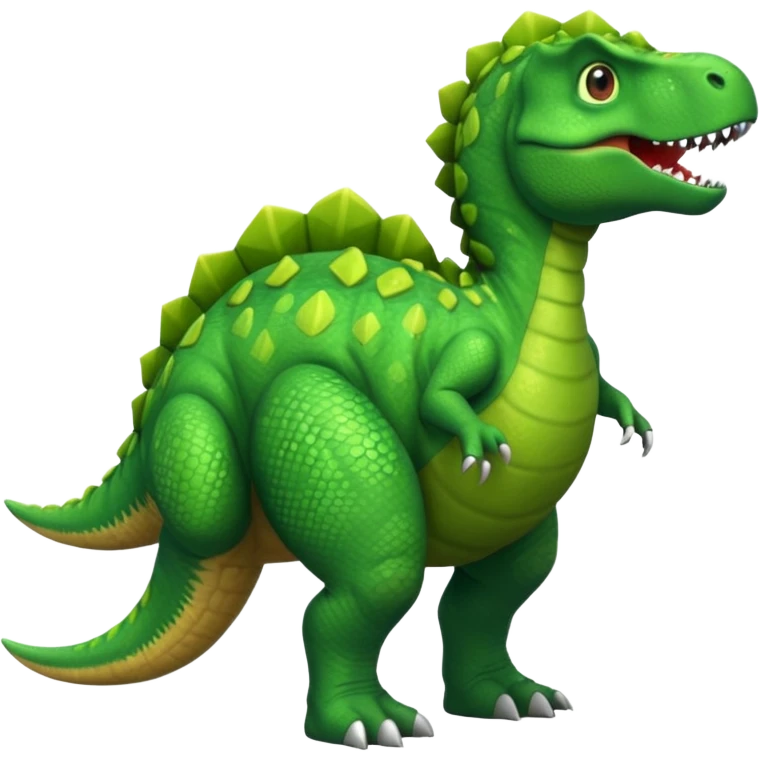 Dino with a butt emoji