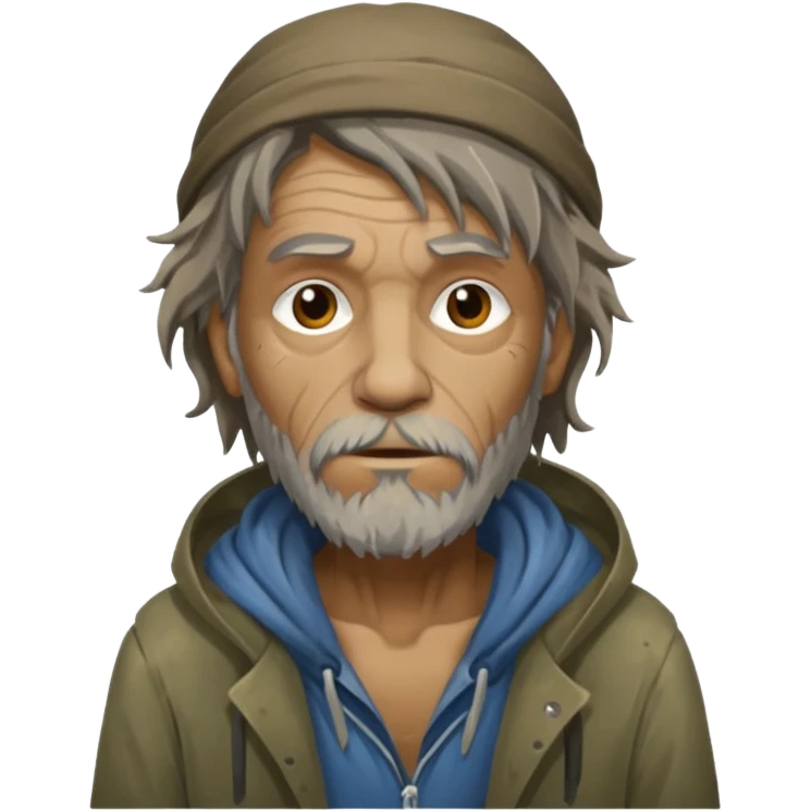 Homeless guy emoji
