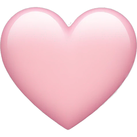 light pink heart emoji
