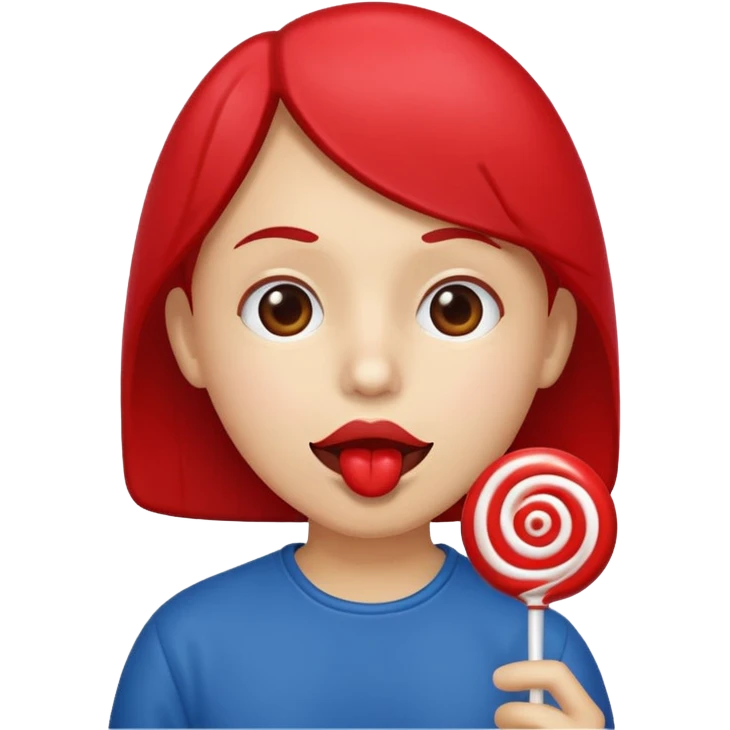 Con el redo en la boca  emoji