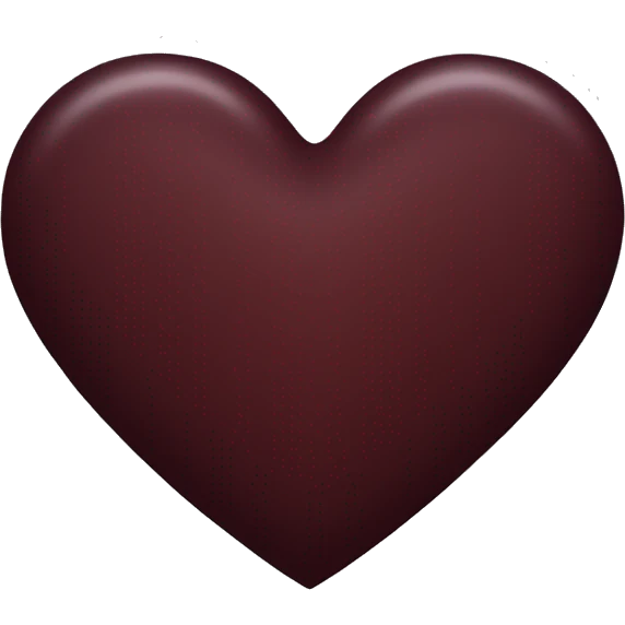 Dark red burgundy heart emoji