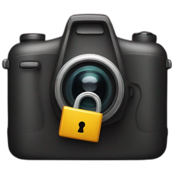 camera and lock emoji