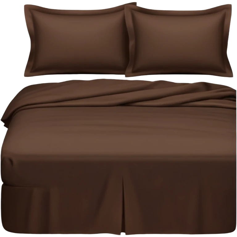 dark brown bed linen set emoji