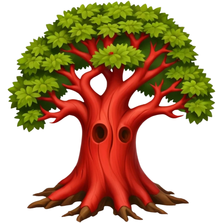 red thorn tree emoji