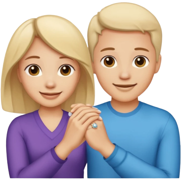 Bestie fingers promise ring  emoji