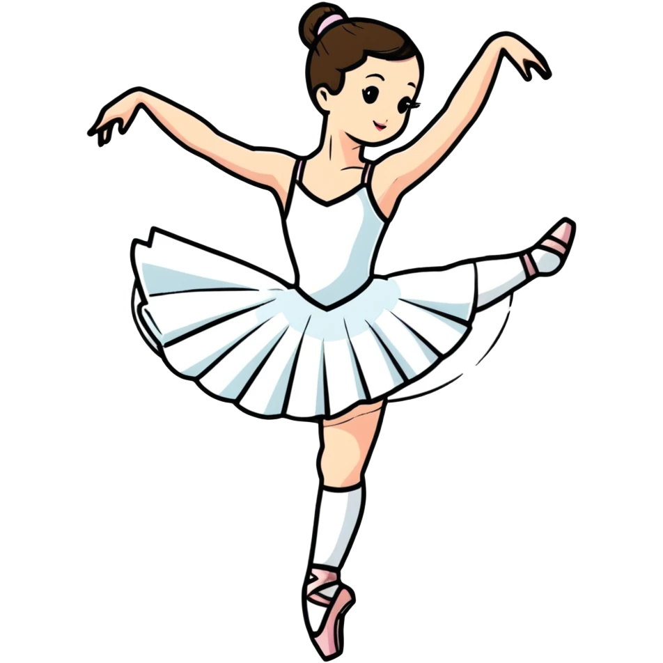 ballet dancer in a white dress emoji
