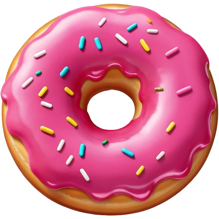 Pink doughnut  emoji