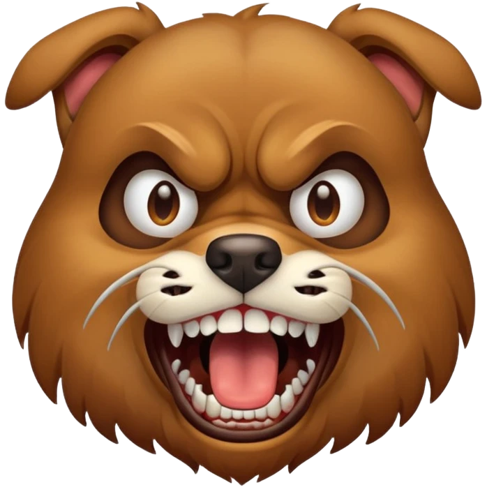 angry dog emoji