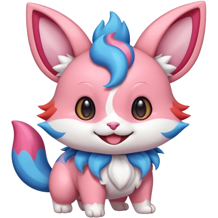 Cute Pellucid Snappy Torracat-Sylveon-beast emoji
