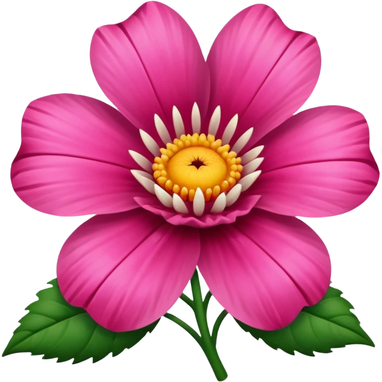  carnivorous pink flower with teeth emoji