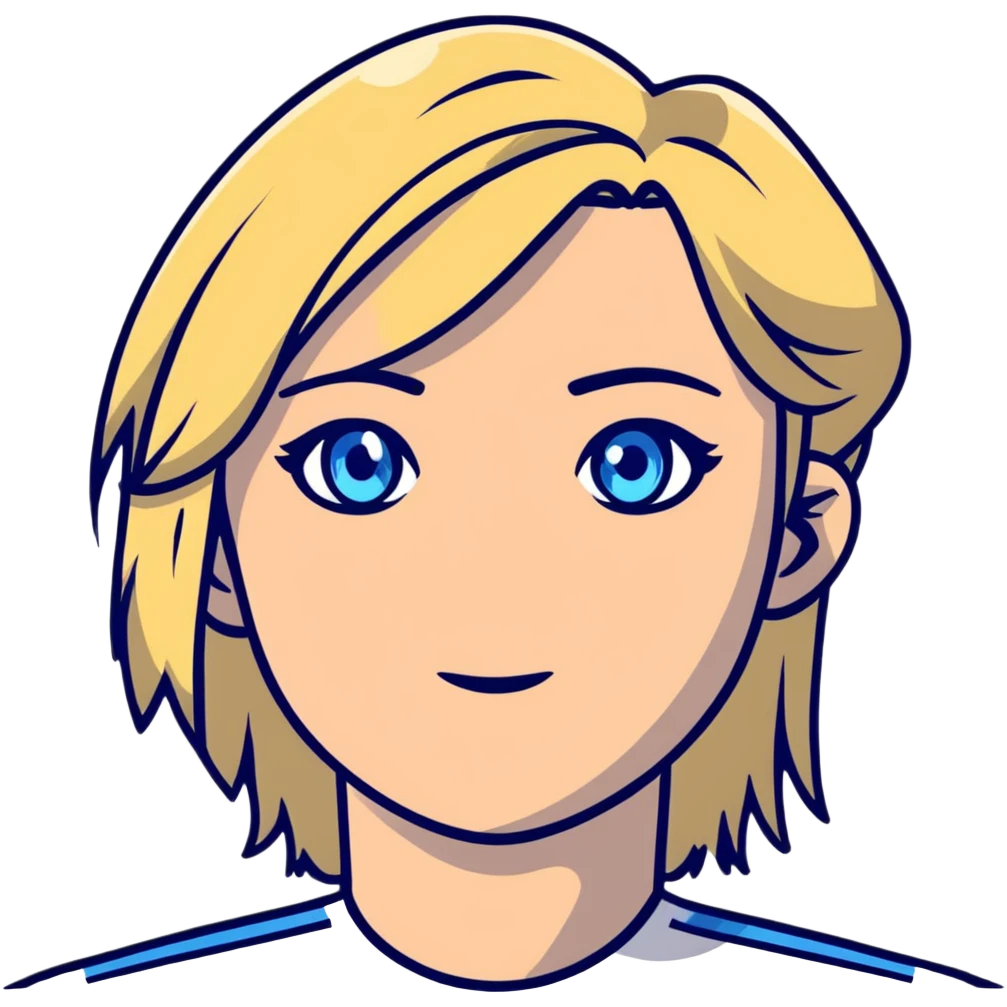 blonde with blue eyes emoji