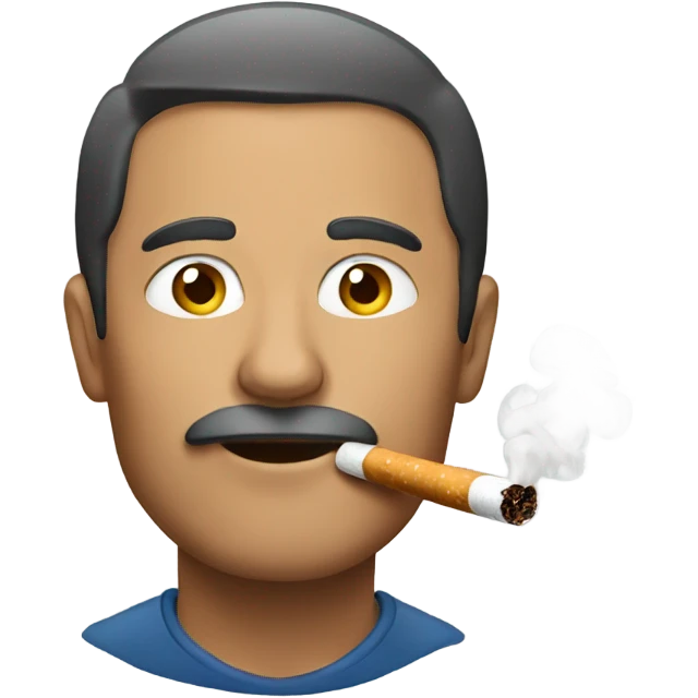 Man smoking emoji