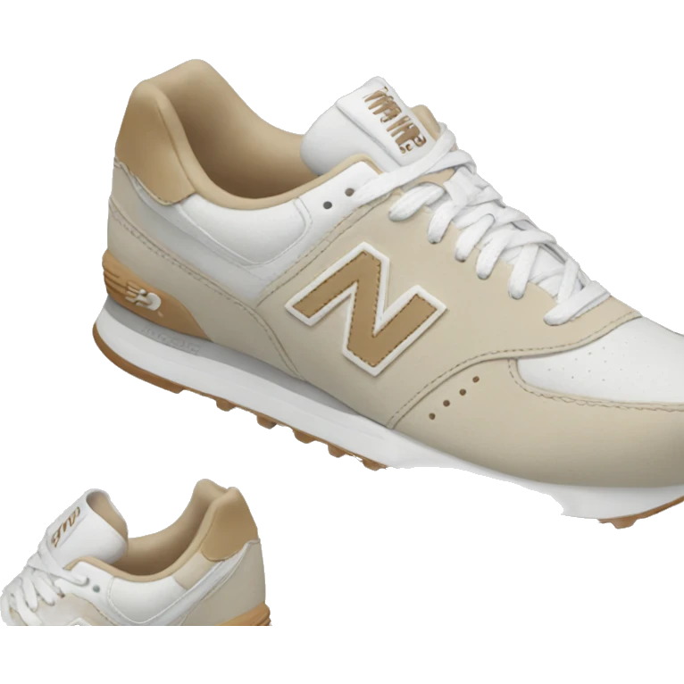 White and beige New Balance shoes emoji
