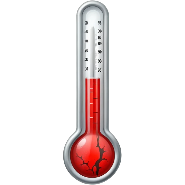 thermometer  with blood stains emoji