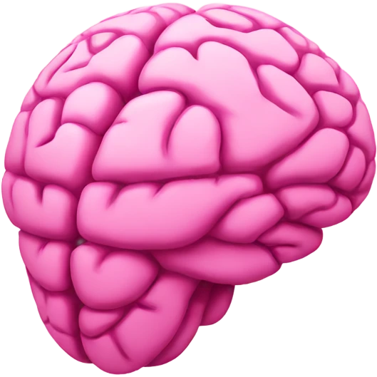 brain pink emoji