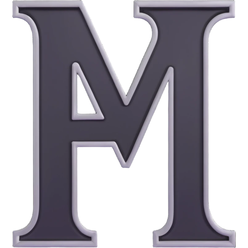 letters BLK in black western font with silver outline emoji