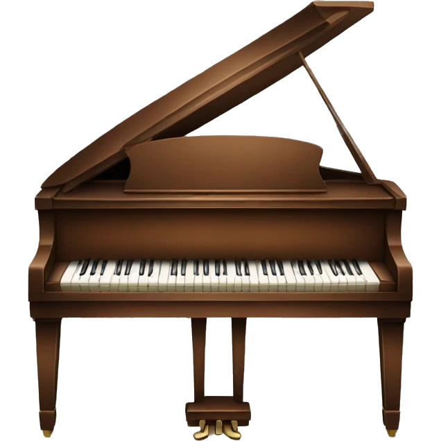 Brown Piano emoji