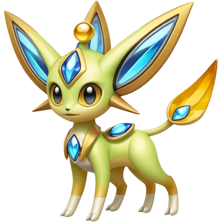 Futuristic Meloetta-Celebi-Cresselia-Jidachi-Victini-Protogen-Pokémon-Digimon-Fakémon-fusion-hybrid-creature emoji