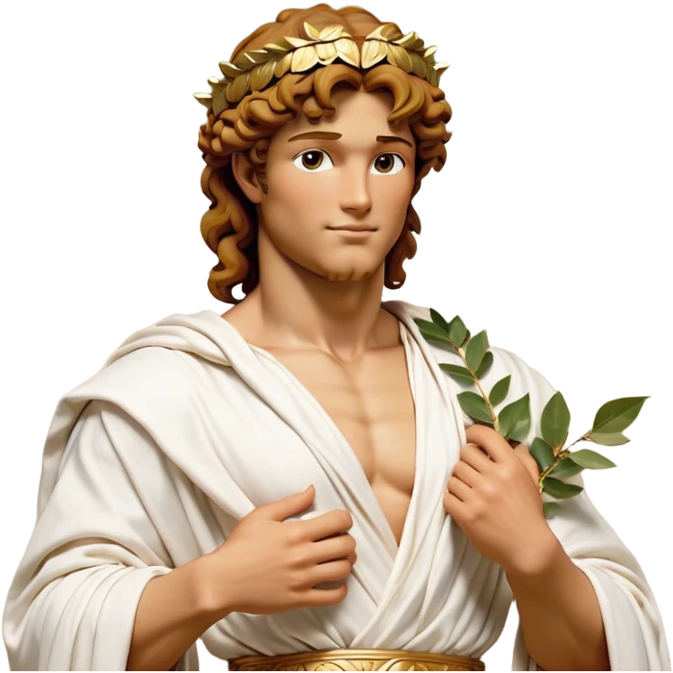 Cinematic Realistic Hercules Portrait, head tilted playfully and inquisitively, showcasing a blend of legendary power and youthful charm with the refined features of Michelangelo's David. His light tan, sculpted skin and thick, curly, golden brown hair—styled with wild majesty—evoke the spirit of the lion-wrestling Hercules. Clad in a softly draped white robe with subtle golden details and adorned with a Greek laurel wreath, his expressive eyes and warm smile capture an approachable yet formidable hero, bathed in gentle natural lighting. emoji