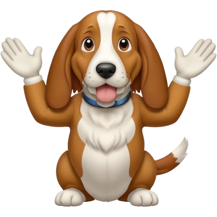 bassethound clapping animated emoji