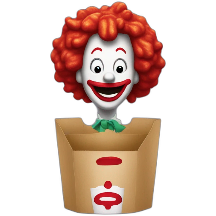 jack in the box ronald mcdonald emoji