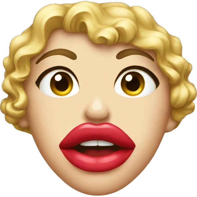 big lips emoji