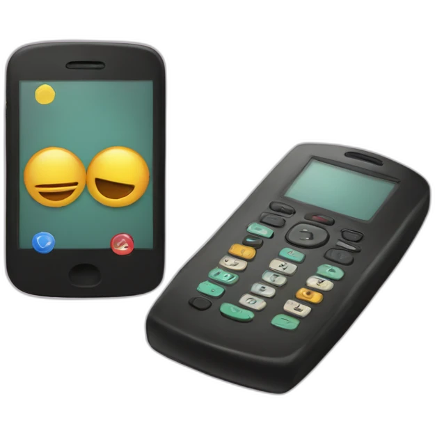phone and lhites emoji