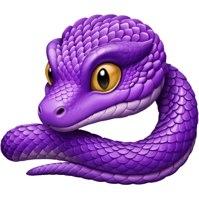 A very Sorry little purple cute viper emoji