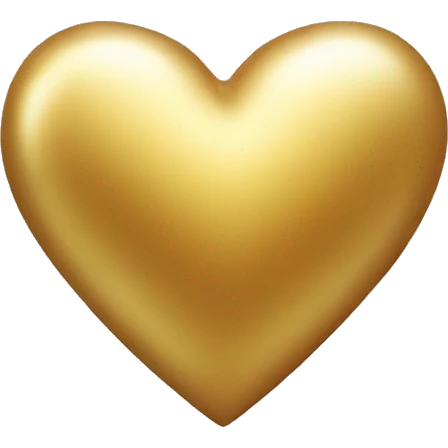 Golden heart emoji