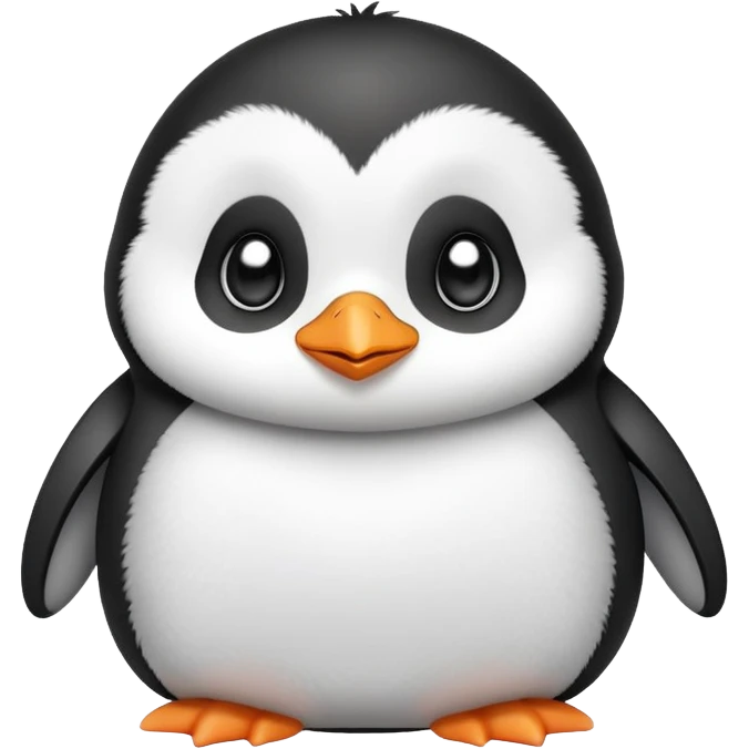 super cute adorable baby kawaii penguin emoji