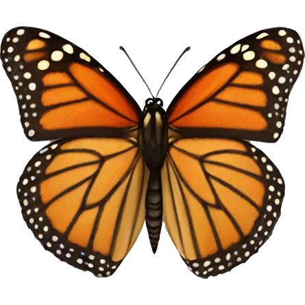 Tan monarch butterfly  emoji
