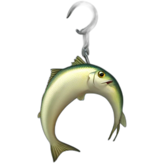 fish hook emoji