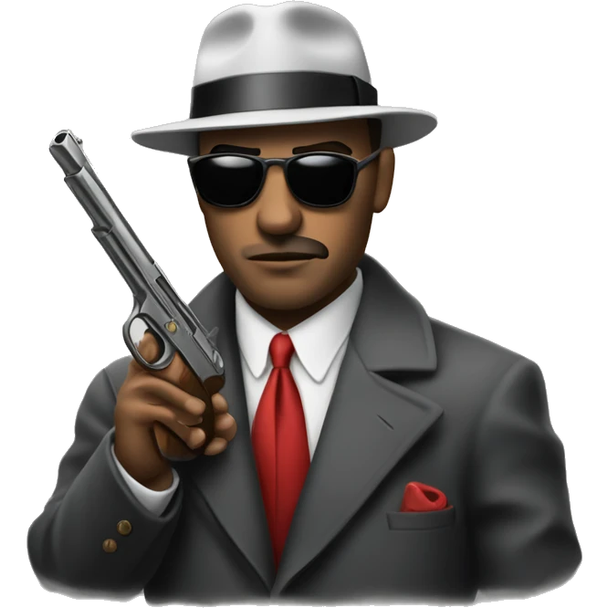 mafia with thompson gun emoji