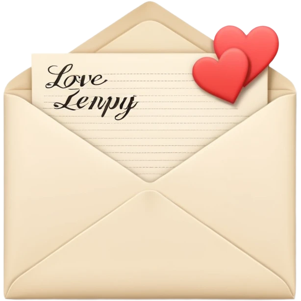 love letter modern emoji