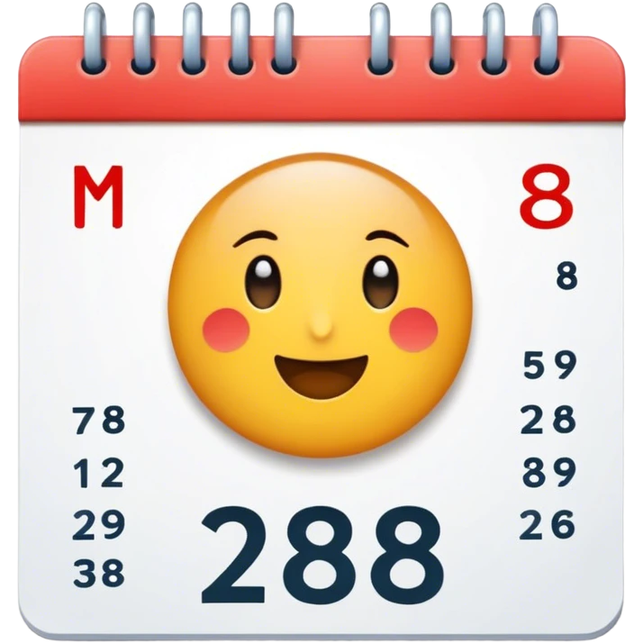March 8 Calendar emoji