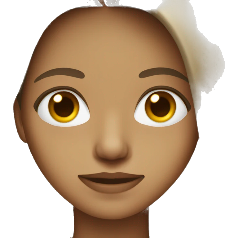 bljournalist female brown long haire eyes emoji