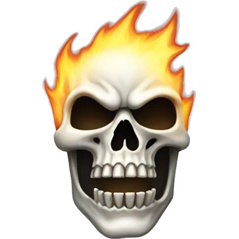 GHOST RIDER Skull emoji