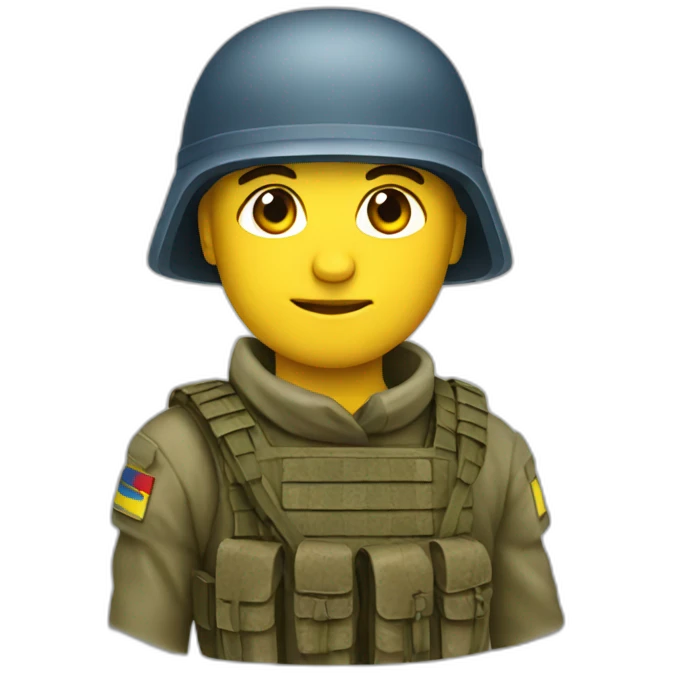 Ukrainian soldier emoji