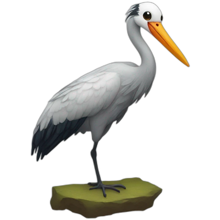 Cool kiddos crane bird emoji