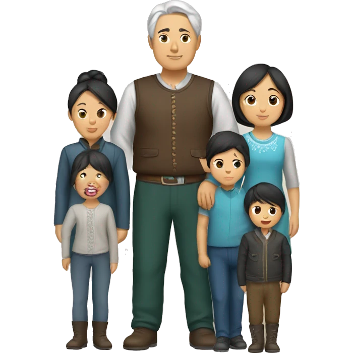 Kazakh family emoji