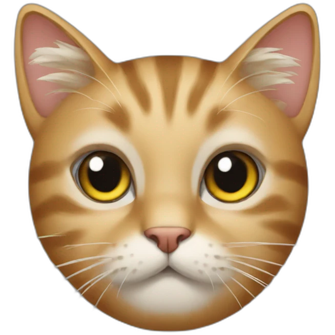 Cat with brush emoji