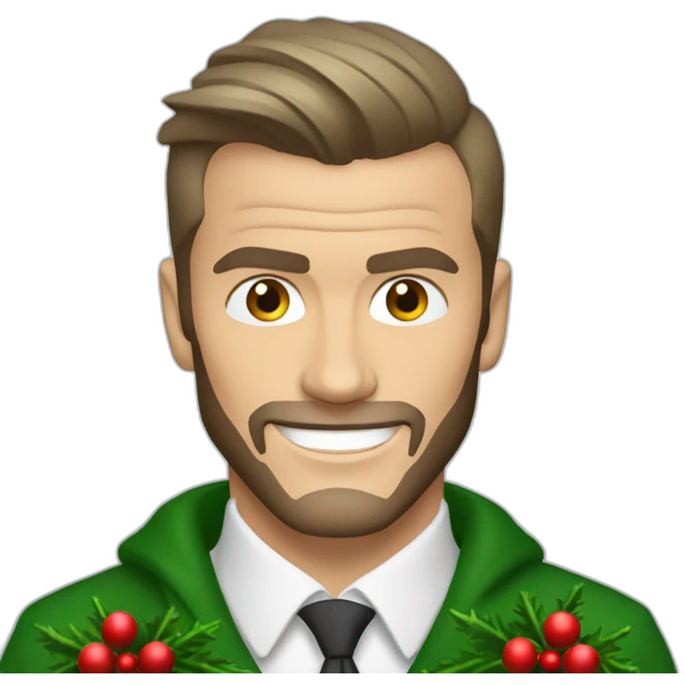 David beckham at christmas emoji