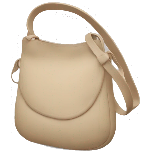 Beige sling simple bag emoji