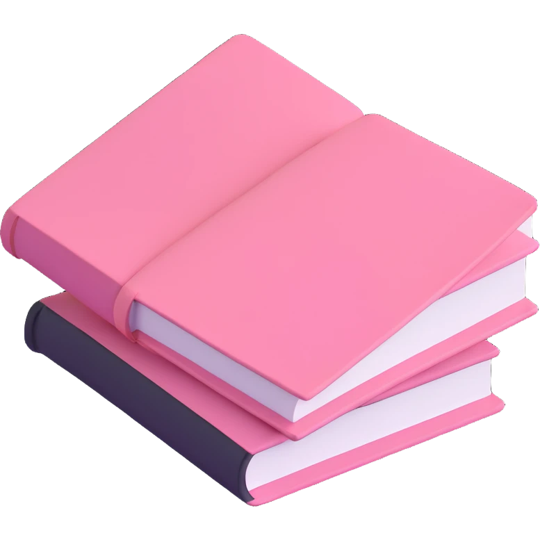 light pink book emoji