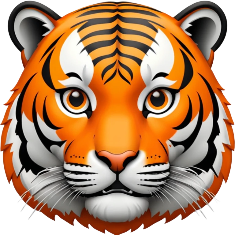 tiger face with HYPE text for Twitch emote emoji