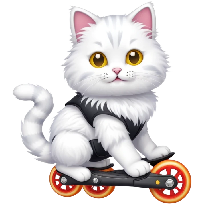 cat on rollerblades emoji