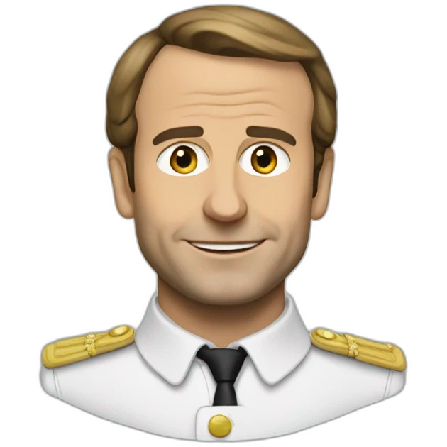Macron entarté emoji