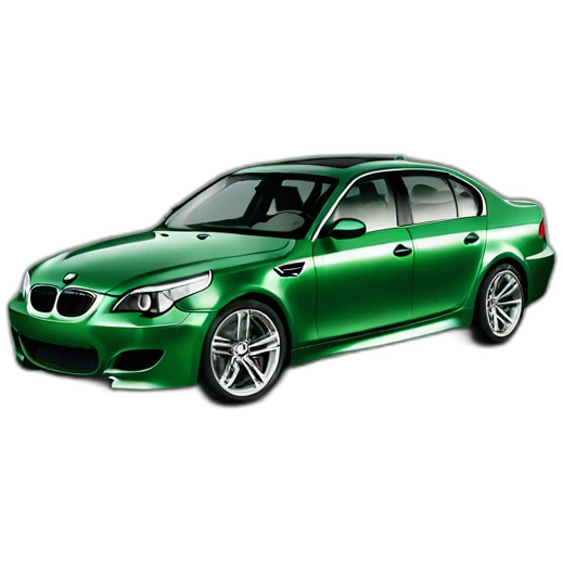 BMW M5e60 green color emoji