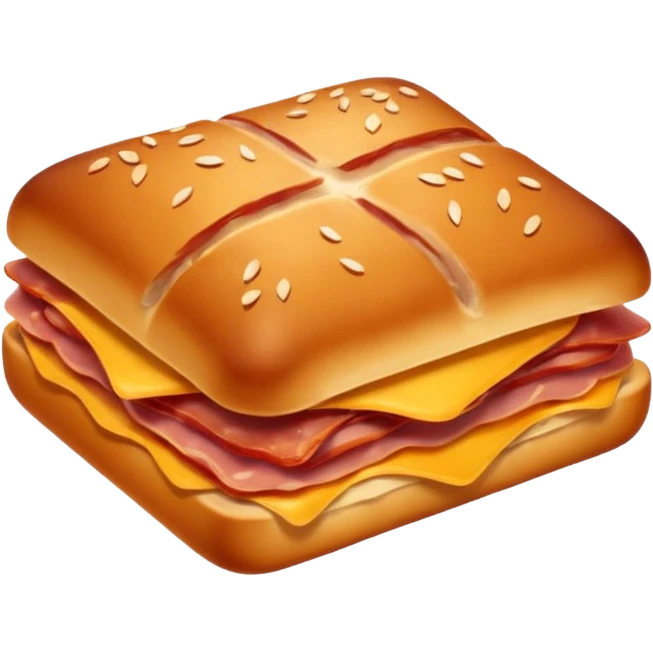 a small piece of lardon, cartoon style emoji