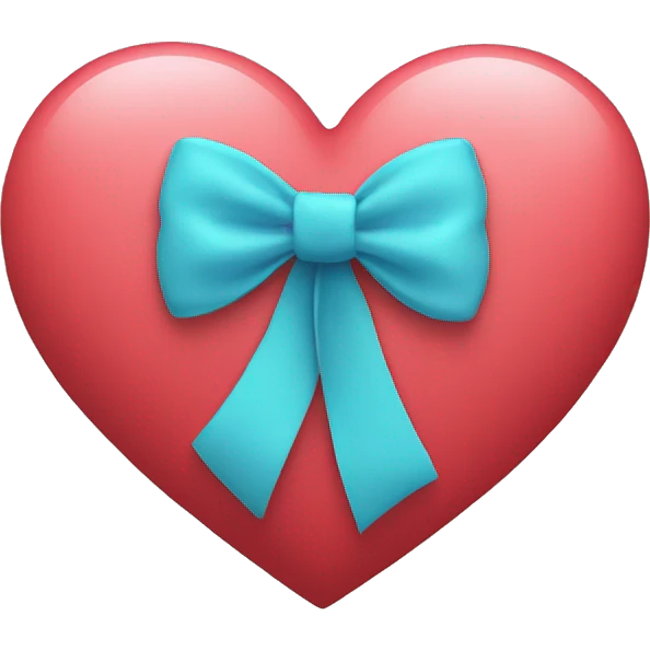 Heart with a bow emoji